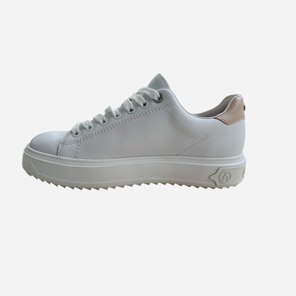 Browns Wishbone Beth Leather White Sneakers in Size 7.5 - Picture 5 of 9